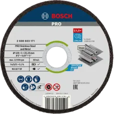 Коло відрізне Bosch Bosch PRO for Inox 125×1 мм