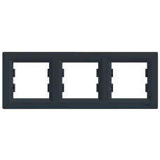 Рамка 3-я антрацит горизонтальная Schneider Electric Schneider Asfora (EPH5800371)