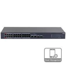 Комутатор 28 портів керований Dahua Dahua DH-CS4226-24ET-375 PoE