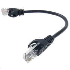 Патч-корд литой черный EServer 5е UTP RJ45 0.25м