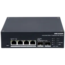 Коммутатор 4 порта управляемый Hikvision Hikvision DS-3T1506HP-EI-UPS PoE