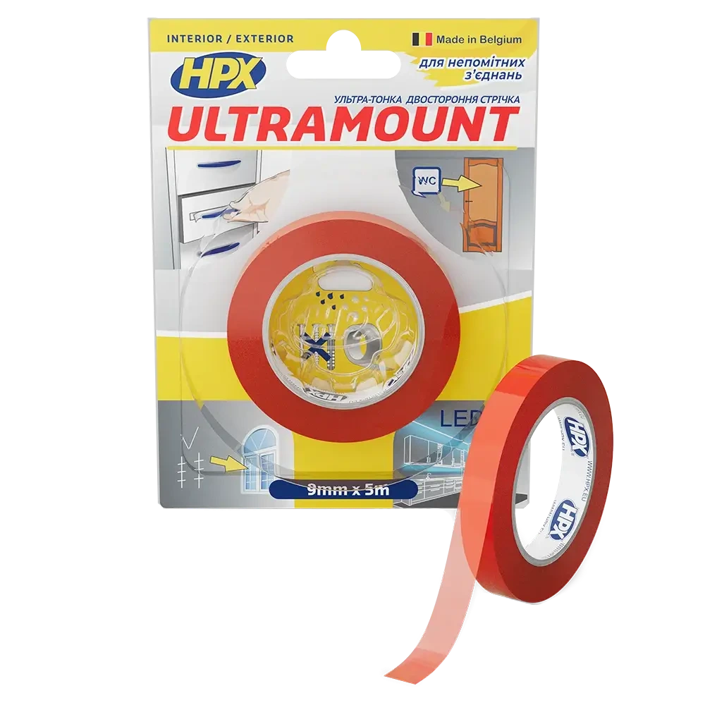 Лента двухсторонняя HPX HPX UM0905 ULTRA MOUNT 9мм х 5м