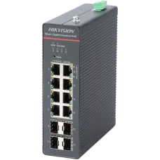 Комутатор 8 портів керований Hikvision Hikvision DS-3T1512HP-SI-8P4FKIT(240W)