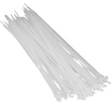 Хомут білий  Courbi 200 x 4,8 (100шт)