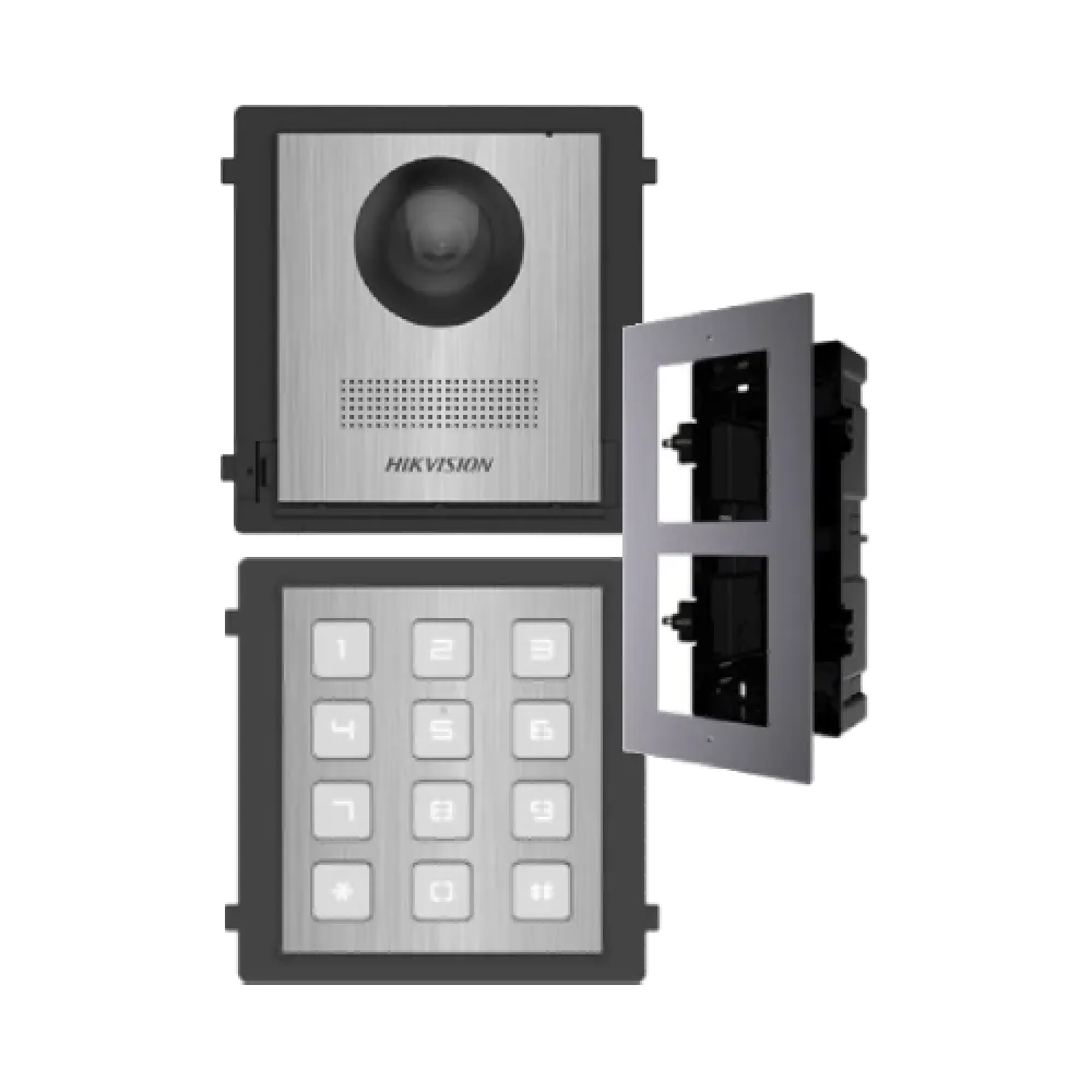 Комплект модулей Hikvision Hikvision DS-KD8003-IME1NS + DS-KD-ACF2/Plastic + DS-KD-KP/S