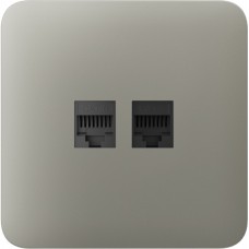 Передня панель для вбудованої інтернет-розетки Ajax SoloCover (LAN) Olive (126194.317.OL)