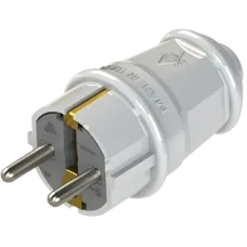 Вилка UEA NA-UEA 1010 евро с з/к 16А белая