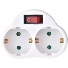 Адаптер с выключателем Emos EMOS P0063 2 розетки