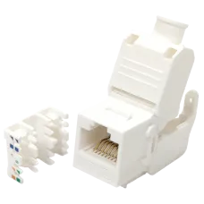 Модуль з'єднувальний без інструментів L&W LW KeyStone RJ45 UTP Slim