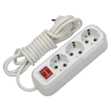 Удлинитель 3*5 м с заземлением и выключателем Makel Makel MGP214 Удлинитель 3*5 м с заземлением и выключателем Makel Makel MGP214