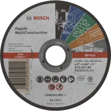 Отрезной круг по металлу Bosch Bosch Multi Construction Rapido 125x1.0x22.2