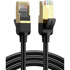 Патч-корд 1м, F/FTP cat 7 RJ-45 black Ugreen (U_11268)