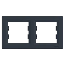 Рамка 2 посту антрацит горизонтальна Schneider Electric Schneider Electric EPH5800271 Asfora