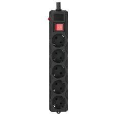 Сетевой фильтр Gembird Gembird SPG5-G-15B-PRO 4.5 м кабель 5 розеток Сетевой фильтр Gembird Gembird SPG5-G-15B-PRO 4.5 м кабель 5 розеток