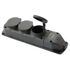 Колодка потрійна із заглушкою 3*16 (каучук) ERKA ERKA 6003