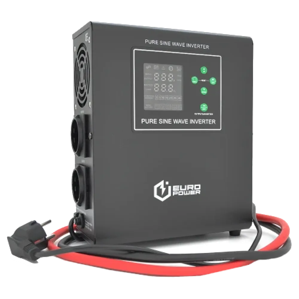 Джерело безперебійного живлення EUROPOWER Europower EPWM-MPS-800/12 500 Вт с правильной синусоидой