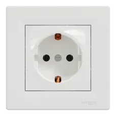 Розетка одинарна із заземленням Schneider Electric Schneider Electric ASFORA EPH2900121