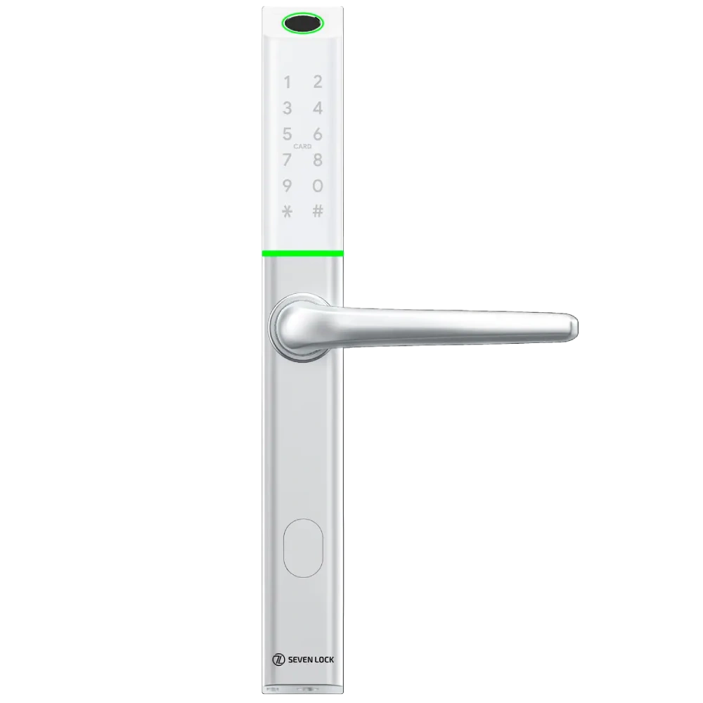 Умный дверной биометрический замок Seven SEVEN LOCK SL-7763BF white