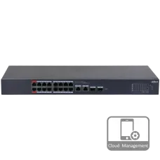 Комутатор 20 портів керований Dahua Dahua DH-CS4218-16ET-190 PoE