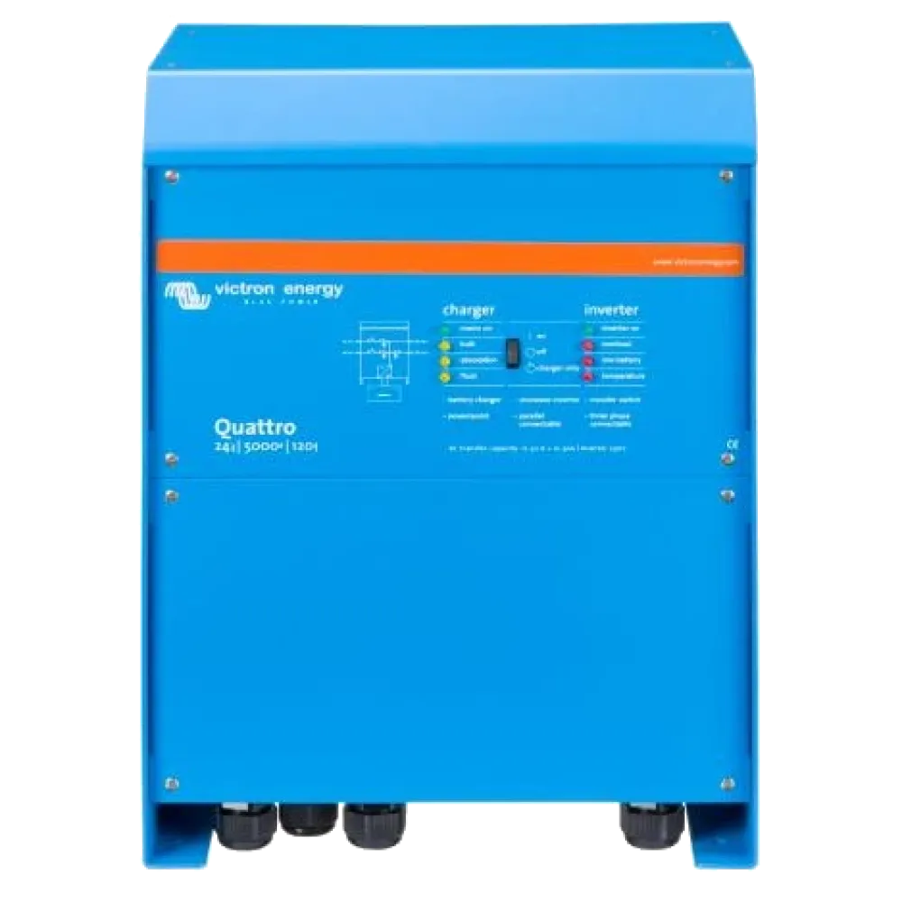 Інвертор Victron Energy VictronEnergy Quattro 24/5000/120-100/100 однофазный чистая синусоида