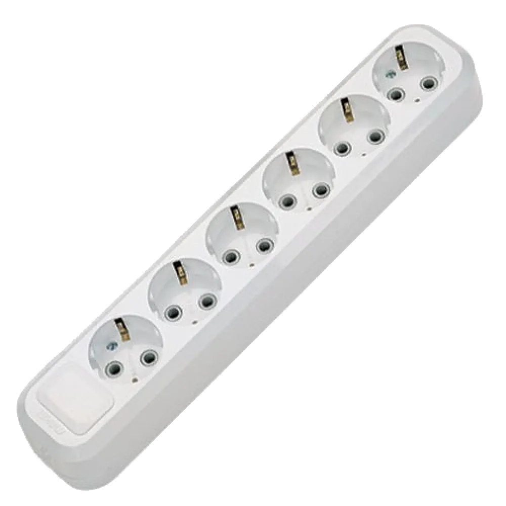 Колодка 6 гнезд с заземлением Makel Makel MGP181