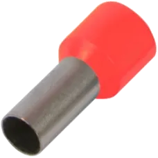 Втулковий наконечник із ізоляцією  E1-08 красный (100шт)