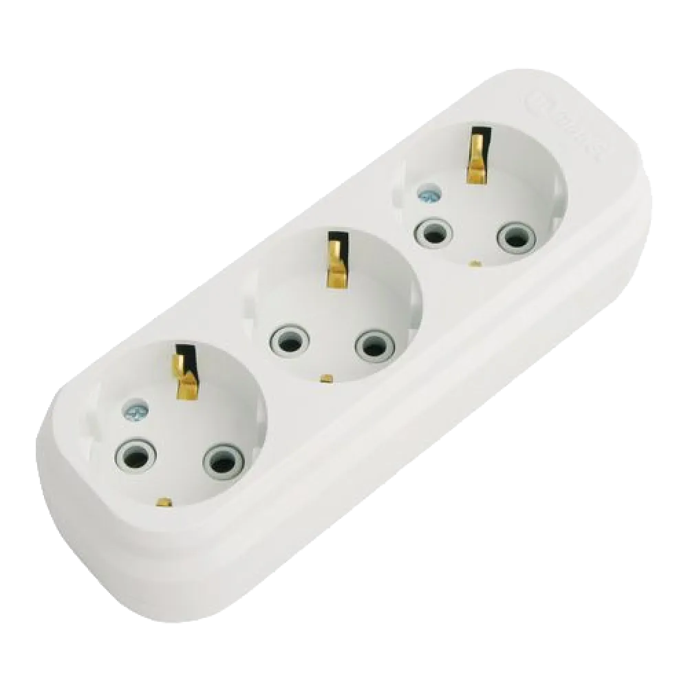 Колодка 3 гнезда с заземлением Makel Makel MGP131 Колодка 3 гнезда с заземлением Makel Makel MGP131