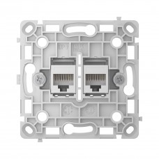 Механізм розетки Ajax OutletCore (LAN) Vertical White (126186.165.WH)