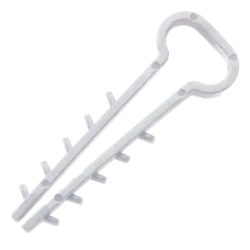 Дюбель-ялинка під білий плоский кабель 100 шт. APRO 8х5 мм