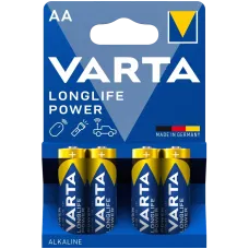 Батарейка Varta AA VARTA HIGH ENERGY/LONGLIFE POWER BLI 4 ALKALINE