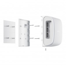 Кріпильна панель Ajax SmartBracket для DualCurtain Outdoor White (33597.81.WH)