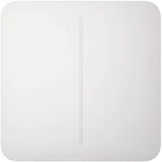 Кнопка Ajax Ajax SoloButton (2-gang) [55] white двуклавишного выключателя