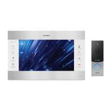 Комплект відеодомофона Slinex SL-10M Silver White + Вызывная панель
