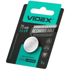 Аккумулятор литиевый VIDEX Videx LIR2032 BLISTER CARD