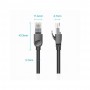 Патч-корд 3м, UTP cat 6 RJ-45 black Vention (IBNBI)
