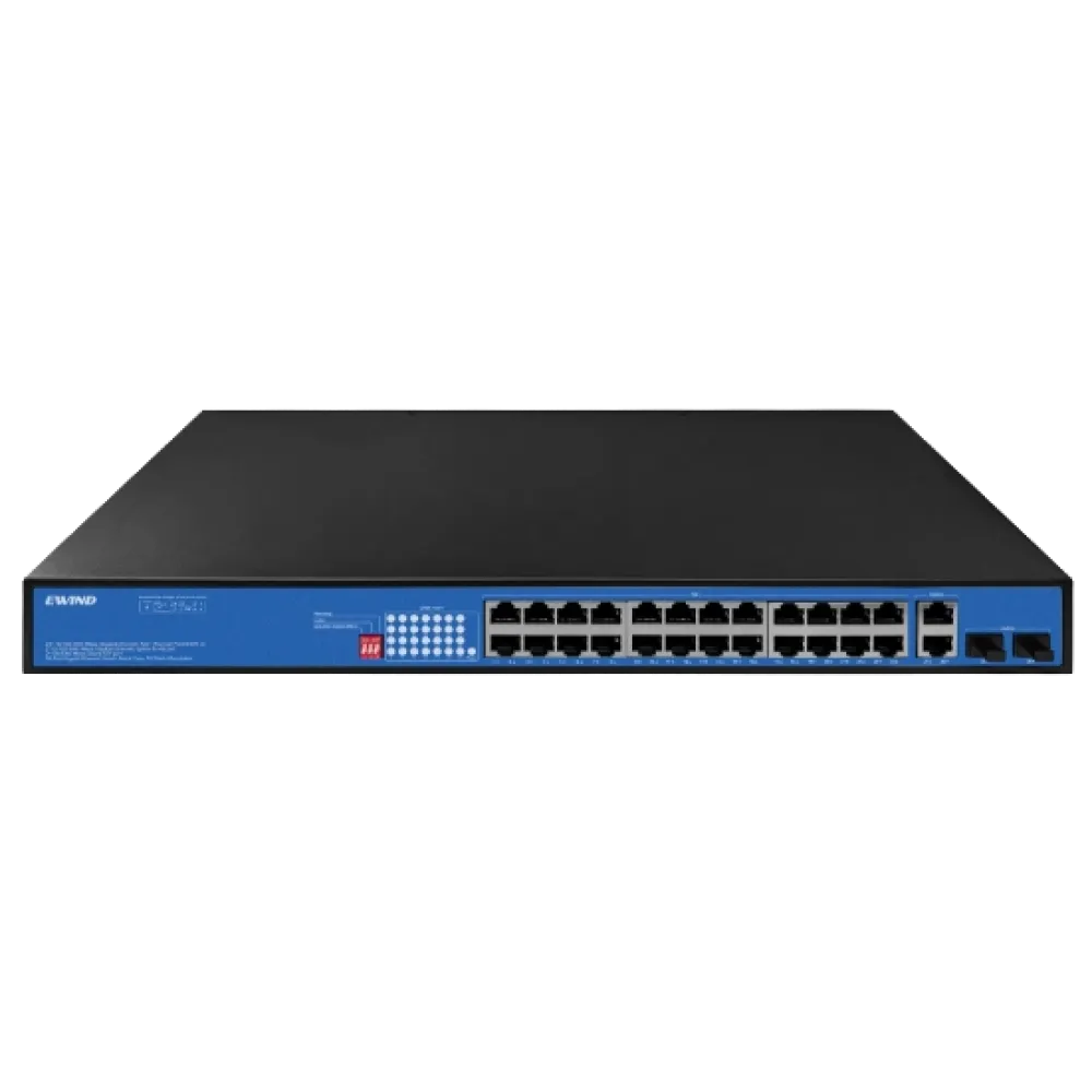 Коммутатор 28 портов неуправляемый Ewind Ewind EW-S1928CG-AP-AT POE