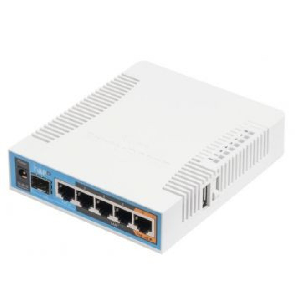 Двухдиапазонная Wi-Fi точка доступа с 5-портами Ethernet  для домашнего использования MikroTik MikroTik hAP ac (RB962UiGS-5HacT2HnT)