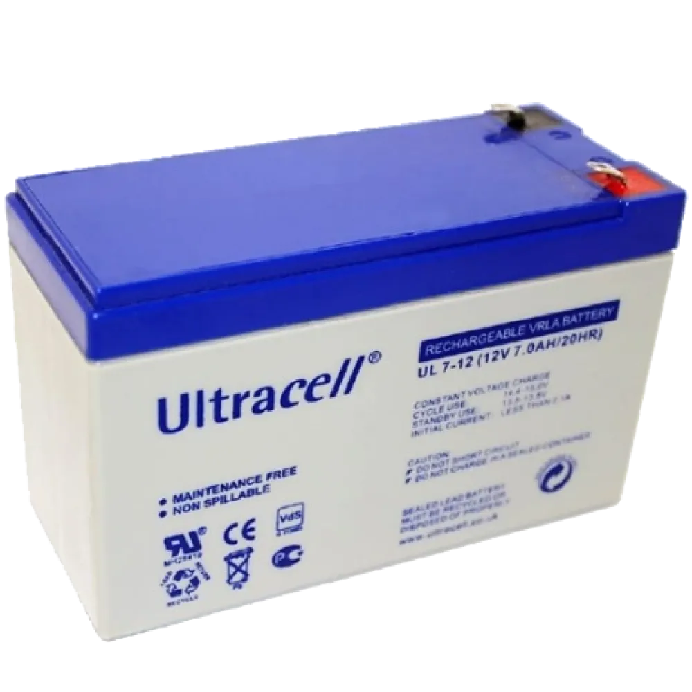 Свинцово-кислотная аккумуляторная батарея Ultracell Ultracell UL7-12 7A•ч 12В