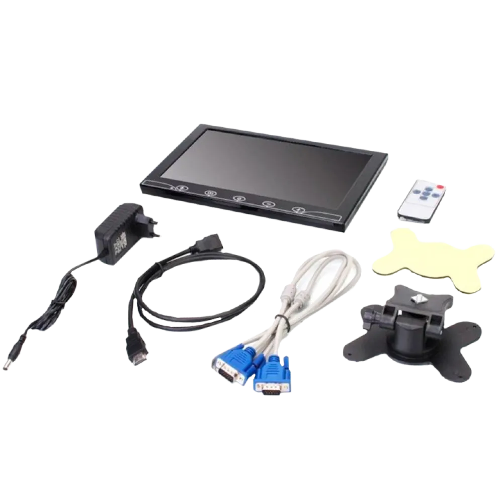 Автомобільний РК-монітор  10.1" (AV + VGA + HDMI + BNC)